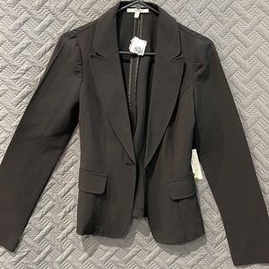 Papaya  Black Blazer